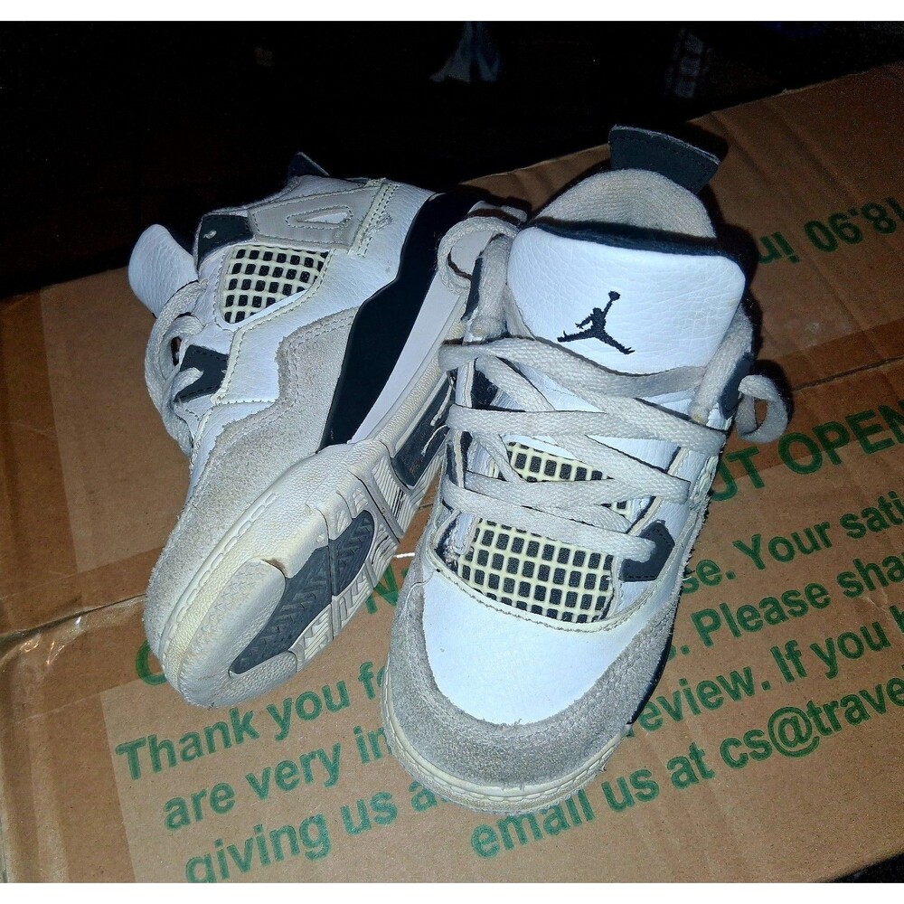 Nike Air Jordan 4 Retro TD "Military Black" (Size 9C)